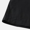thumbnail image 3 of JTieacloth Mens Classic Chino Short Men's Spring Solid Color Slim Shorts Cotton And Linen Tether Pants,Black, 3 of 5