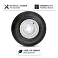 thumbnail image 3 of 4-Pack 8" 18X8.50-8 White Golf Cart Wheels Tires Fit Club Car Yamaha EZGO E-Z-GO, 3 of 6