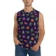 thumbnail image 1 of Fotbe Mexican Frogs Men's Camiseta sin Mangas Estampada para Hombres, Playera Casual para Gimnasio, Entrenamiento, Playa-Medium, 1 of 7
