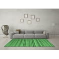 thumbnail image 3 of Ahgly Company Indoor Square Abstract Emerald Green Modern Area Rugs, 8' Square, 3 of 4