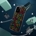 thumbnail image 4 of DistinctInk Clear Hybrid Case for Apple iPhone 14 Plus (6.7" Screen) - Luminous Harmony: Cartoon-like Peace Sign Pattern - Shockproof Protection, 4 of 8