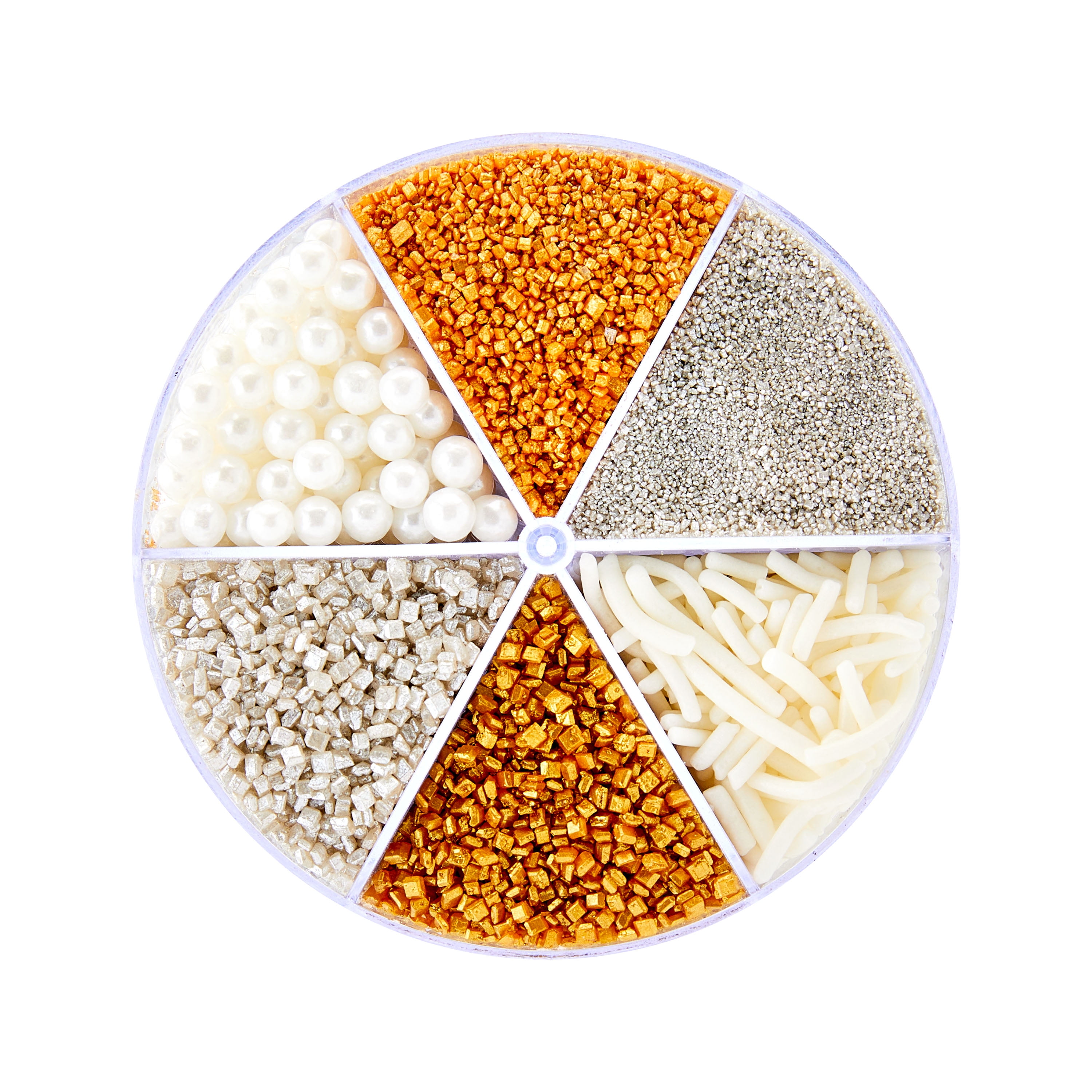 Great Value 6-Cell Gold & Silver Sprinkles Mix, 7 oz