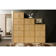 thumbnail image 6 of Hodedah 3-Shelf, 6-Door Multipurpose Bookcase, Beech, 6 of 6