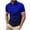#4-Dark Blue, variant on Otvok Mens Casual Button Down Shirts Short Sleeve Gradient Color Shirt Summer Tops Blouse