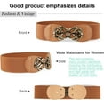 thumbnail image 3 of Women Stretchy Belts for Dresses Vintage Elastic Wide Waist Belts, 3 of 6