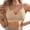 Dark Apricot, variant on Wireless Bras for Womens, No Underwire Soft Breathable Seamless Comfortable T-Shirt Bras Light Yellow M