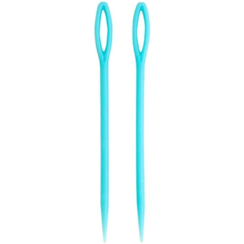 (3 pack) Simplicity Boye Plastic Yarn Needle, 2 Piece, Blue