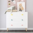 thumbnail image 6 of Jopath 3 Drawer Dresser Kids Nightstand Modern Wood Chest of Drawers or Living Room,Nursery,Bedroom,White03, 6 of 8