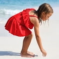 thumbnail image 3 of LNMQLPDBS Girls Swimsuit Summer Cute Ruffle Trim Sleeveless One Piece Swimsuit with Cut-Out Sides One Shoulder Hawaiian Bikini for Kids Trendy Beach Bathing Suits, 3 of 9