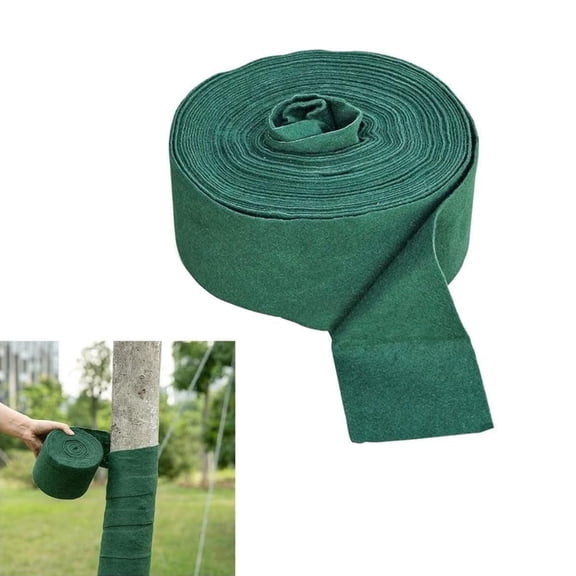 Tree Wraps to Protect Bark 52 ft Tree Protector Wrap Winter-proof Tree Protector Wrap Cold-Proof Tree Trunk Wrap Protection Plants Bandage Packing, Double Layer,4.7 in,Green,1 Roll