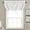 White, variant on Lush Decor Lucia 18" x 42" Solid Ivory 3" Rod Pocket Single Valance