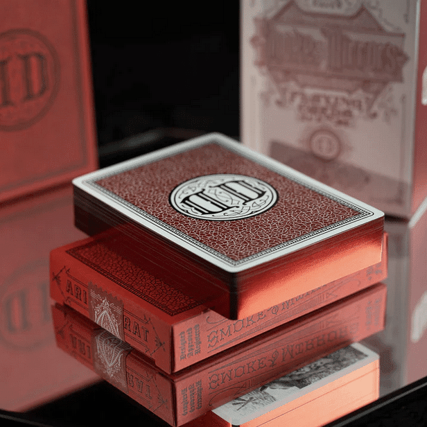 Smoke & Mirrors Anniversary Rouge Edition Playing Card Twin Pack