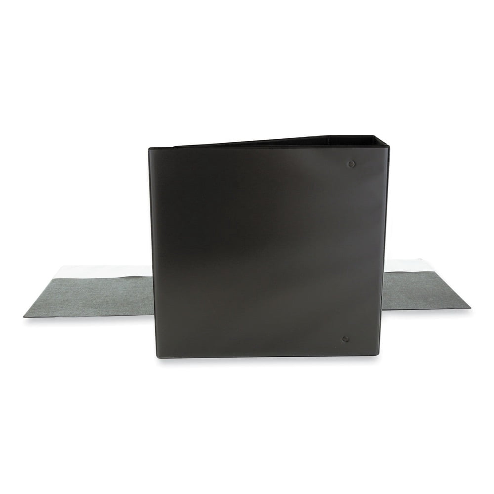 Universal UNV20998 11 in. x 8.5 in. 5 in. Capacity 3 Rings Slant-Ring View Binder - Black