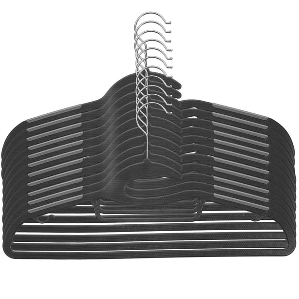 GOOHOCHY 10 perchas de plástico para ropa, resistentes y resistentes.