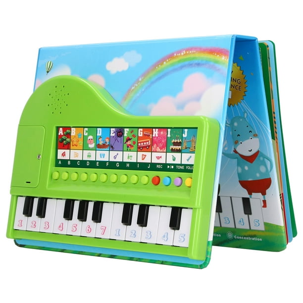 Jouet De Livre De Clavier D'enfants, Cadeau D'enfant De Livre De Jouet De  Piano Illustré Pour 3 Ans Ci-dessus 