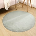 thumbnail image 3 of Mdesiwst Nursery Area Rug Super Soft Luxury Round Fluffy Area Rug Anti-slip Bottom Comfortable Plush 100cm Solid Color Bedroom Nursery Area Carpet Kids Room, 3 of 8