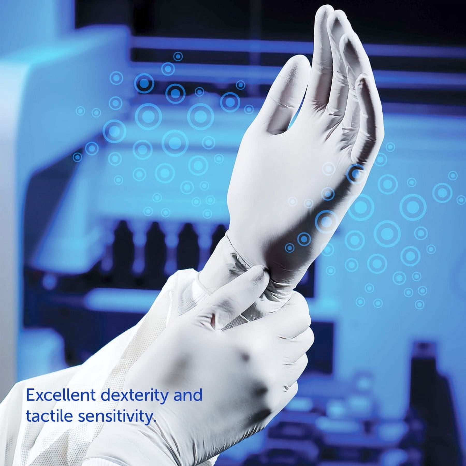 Kimberly-clark Sterling Nitrile Exam Gloves - 9.5" - X-large Size - Light Gray - Powder-free, Durable, Latex-free, Textured Fingertip, Ambidextrous, Beaded Cuff - For Laboratory Application - 170 /