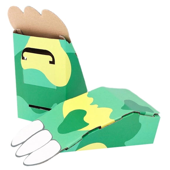 Fun 3D Dinosaur Paper Box Assembly Toy Set for Kids Birthday Halloween Role Play Costume Accessory Style 8