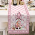 thumbnail image 1 of Easter Table Runners 13x70 Inches  Bunny Gnomes Linen Burlap Happy Easter Table Runners for Kitchen Holiday Party, 1 of 4