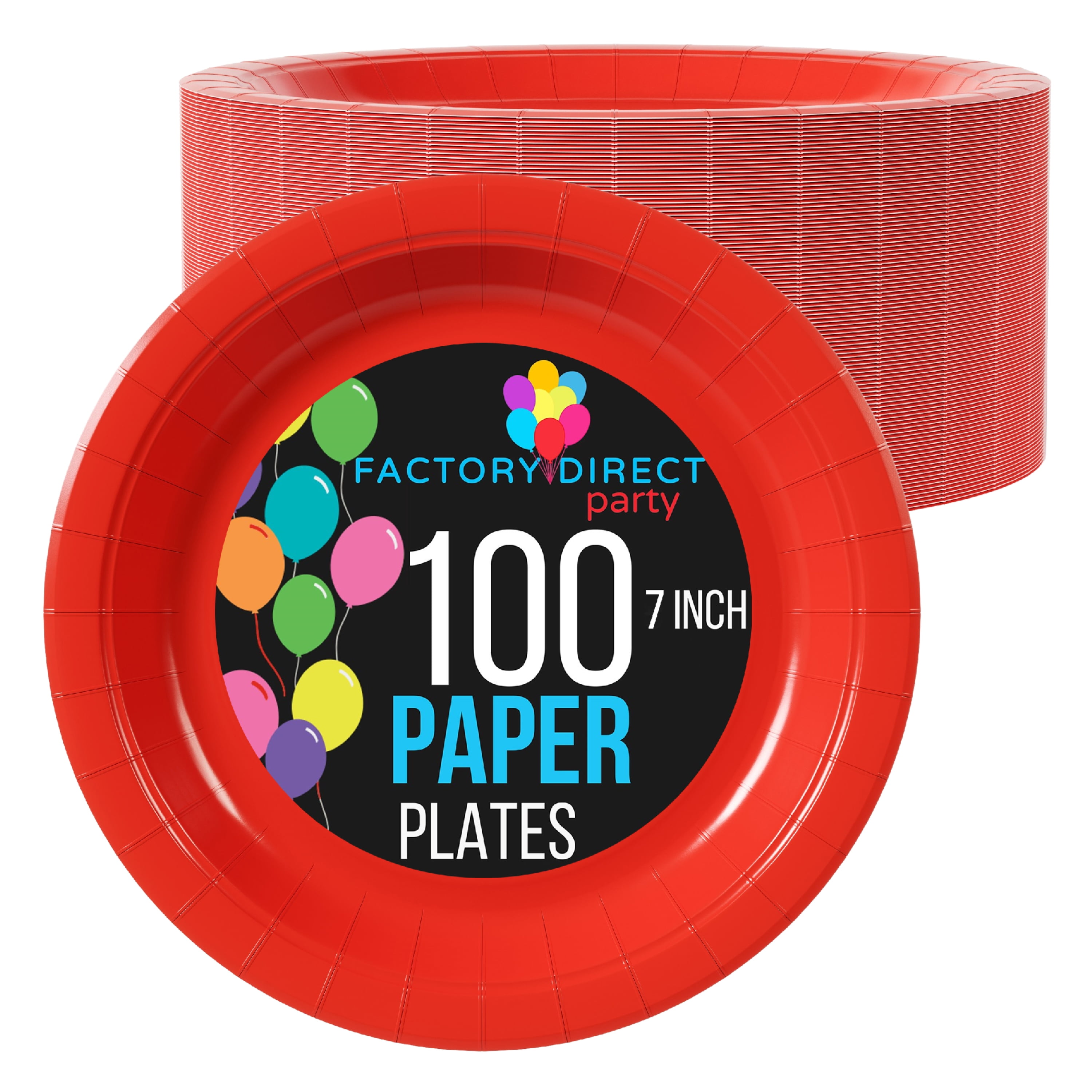 Exquisite White Paper Plates - 9 Inch - 100 Count - Bulk Disposable Paper  Plates 