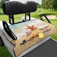 thumbnail image 4 of XYZCANDO Starfish and Conch Pattern Golf Cart Seat Covers with Pockets, for Sports, Golf Cart Seat Towel Protector, Compatible with Club Car EZGO, 4 of 8