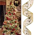 thumbnail image 1 of LED Ribbon Gold Satin Lights DIY Ribbon Warm White Light Atmosphere Light String Christmas Tree Decorative Lights Festive Wedding Gift Box Packaging Ribbon Light String Gong Bohan unisex, 1 of 2