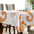 thumbnail image 5 of Yayeee Tablecloths 54" x 54" Rectangle Wrinkle Resistant Party Table Cover, Orange Seahorse, 5 of 8