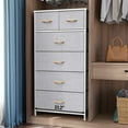 thumbnail image 2 of Crestlive Products Light Gray 6-Drawer Dresser Chest Vertical Tower, 2 of 8