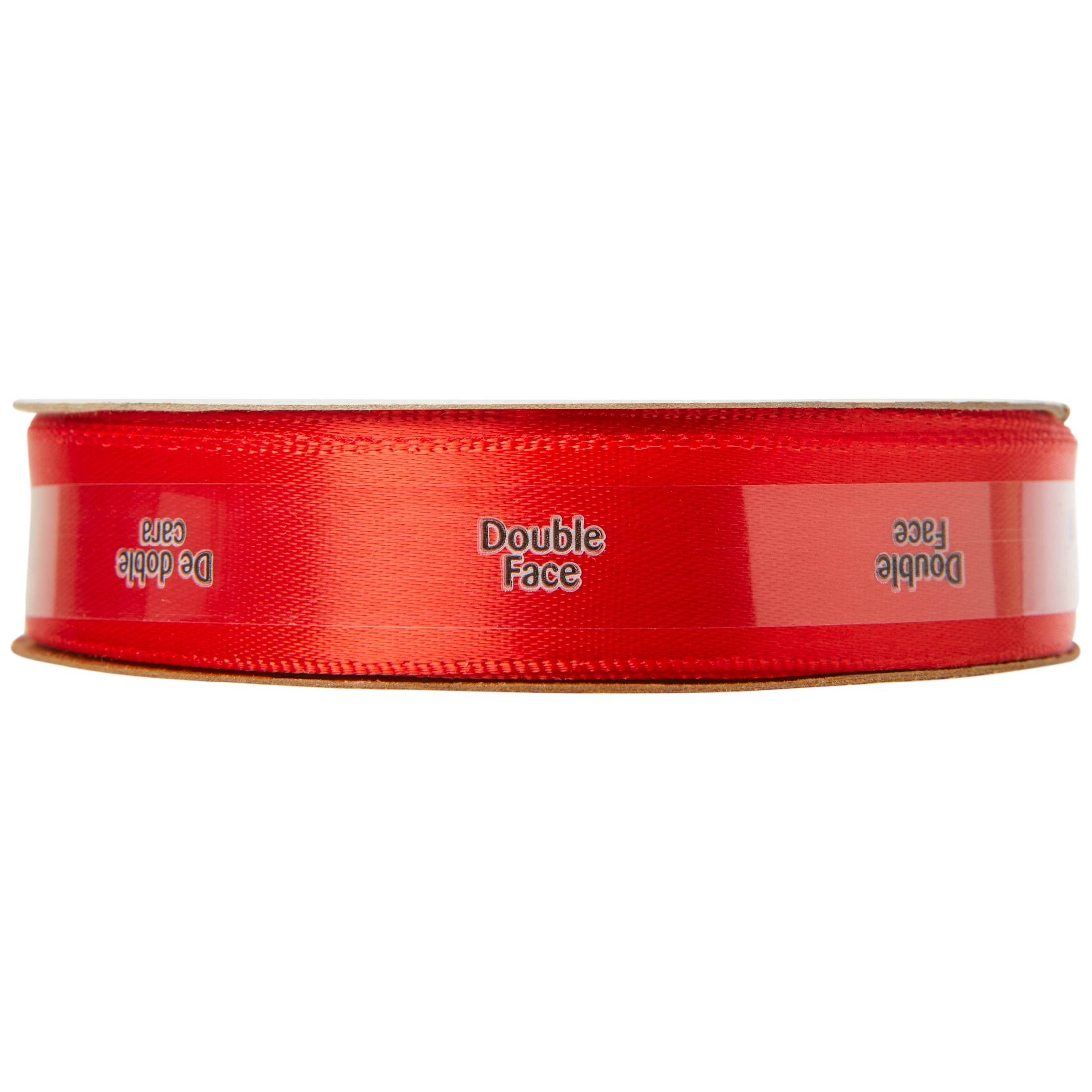 (3 pack) Offray Ribbon, Red 5/8 inch Double Face Satin Polyester Ribbon for Wedding, Sewing, and Crafts, 12 feet, 1 Each