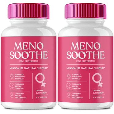 Menosoothe Advanced Blood Formula Capsules, Official Meno Soothe Supplement Pills, Premium Formula Support Healthy, Balance and Overall Well-Being Naturally, Menosoothe Health Reviews (2 Pack)