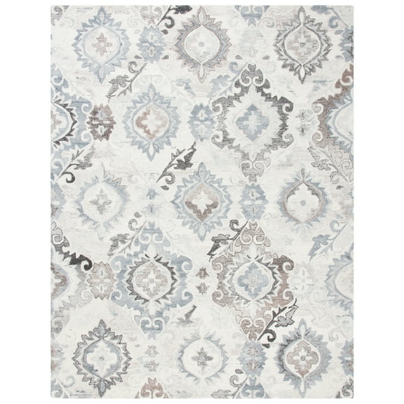 SAFAVIEH Suzani SZN336A Handmade Ivory / Grey Rug