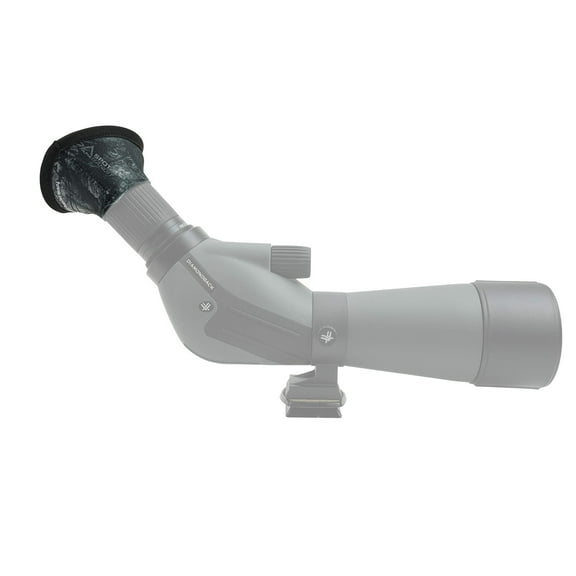 Alpine Innovations SpotSlicker Bandit - Water-Resistant Spotting Scope Eyeshield to Block Glare and Reduce Eye-Strain, One Size Fits All - Stealth Shadow