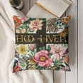 thumbnail image 3 of YINGXI Throw Pillowcase Decorative Pillows Home Sofa Bedroom Decor Spring Seasonal Farmhouse 18x18in, 3 of 5
