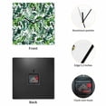 thumbnail image 2 of Tropical Wooden Wall Clock Silent Non Ticking, Green Palm Leaf Summer Plant Square Wall Clocks Battery Operated, Decor Clock for Home Office, Living Room, Kitchen, 12 Inch, 2 of 9