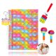 thumbnail image 2 of Push Bubble Notebook Con Llavero Pen Cap Suministros De Silicona Set College Ruled Paper Stress Relief Toy Regalos Para La Escuela Home College Office Moyic EL016338-00, 2 of 2