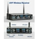 thumbnail image 3 of Sistema de micrófono inalámbrico SGPRO D-332BB con 2 Bodypacks, 3 of 6