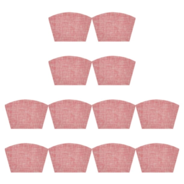 Bearachild Manteles individuales de redonda de 4 piezas Mantel individual en forma de cuña Toallita resistente al calor Alfombrilla de Type1 NO1