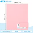 thumbnail image 2 of 3.5"x2" Printable Business Cards, 50 Cards Perforated Card Stock Paper for Laser and Inkjet Printer 180gsm, Pink, 2 of 7
