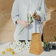thumbnail image 6 of WHAMVOX 1Pack Bamboo Weaving Vase Cylindrical Shape Balcony Use, 6 of 8