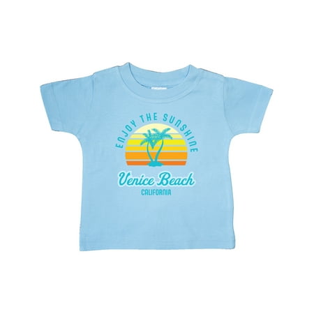 

Inktastic Summer Enjoy the Sunshine Venice Beach California in Blue Gift Baby Boy or Baby Girl T-Shirt