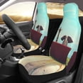 thumbnail image 2 of Sikiie Elehpant And A Giraffe Looking At The Sea Car Seat Protector 2 Pack Car Seat Cushion Mat, Car Seat Covers for SUV, Truck, Van, 2 of 7