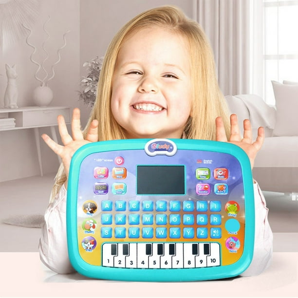 Juguetes para la piscina, juguetes para bebés, tableta de aprendizaje para niños con LED para enseñar el alfabeto, los números y las matemáticas, juguete electrónico interactivo para el desarrollo tem