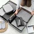 thumbnail image 2 of LEFEE Travel Packing Cubes, Travel Cubes for Packing Luggage Organizers for Suitcase Organizer Bags Set Travel Bags with Toiletry Bag Laundry Bag Shoes Bag for Traveling Essentials (Black), 2 of 7