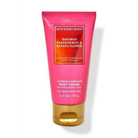 Bath and Body Works Bahamas Passionfruit & Banana Flower Travel Size Ultra Shea Body Cream 2.5 Oz (Bahamas Passionfruit & Banana Flower)