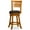 Brown, variant on Cterwk 24" Height Swivel Bar Stool, Charcoal Fabric Seat, Dark Brown