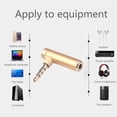 thumbnail image 4 of Stereo Plug Adapter Professional Wear-resistant Headphone Splitter Video Camera for Smartphone Microphone Desktop Computers Gold, 4 of 6