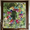thumbnail image 5 of Butterfly Flower Wreath 15.7 Inch Artificial Spring Easter Door Wall Decoration for Hotel Restaurant Shop Window Home Decor Reusable 1 Piece, 5 of 6
