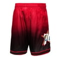 thumbnail image 3 of Men's Mitchell & Ness Black/Red Philadelphia 76ers 2000/01 Hardwood Classics Fadeaway Reload 3.0 Swingman Shorts, 3 of 4