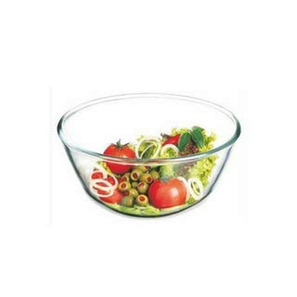 Simax Glassware 1.8 Quart (7 Cup) Glass Mixing Bowl Heat, Cold, and Shock Resistant