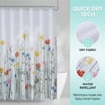 thumbnail image 6 of Unique Bargains Shower Curtain Waterproof Sets with Hooks Multicolor 71"W x 71"L, 6 of 8